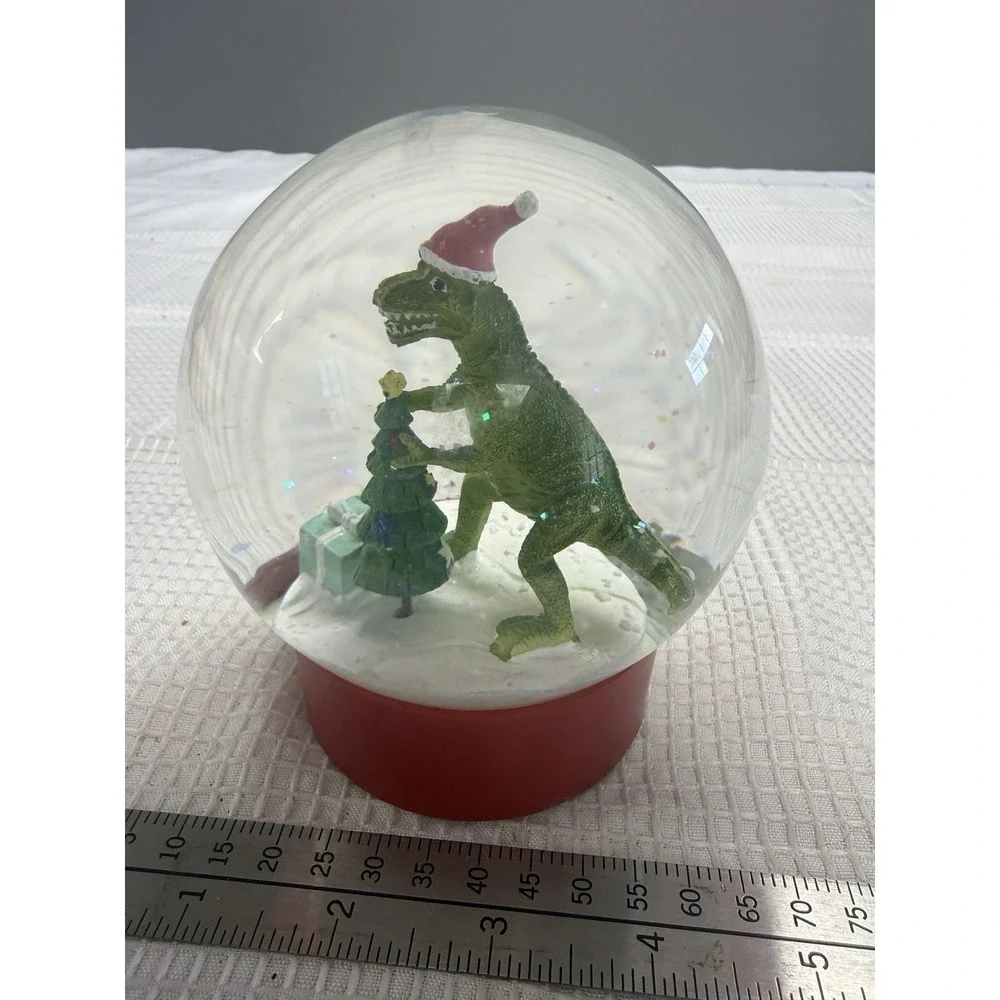 Tyrannosaurus Rex Dinosaur Snow globe T-rex Snowglobe Waterglobe Christmas